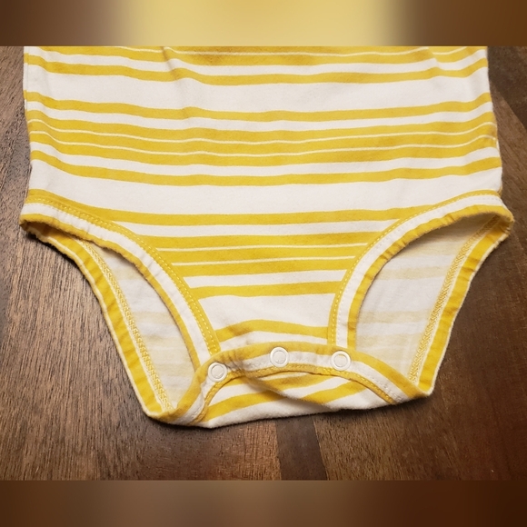 Carter's Yellow Striped Infant 18m One Piece - Picture 3 of 7